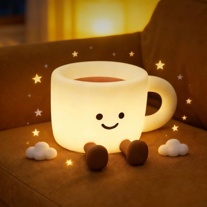 Lámpara Gemmac Taza de Café 7 colores regulable recargable por USB