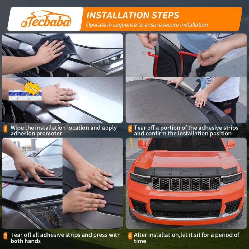 Protector de Capó Tecbaba para Jeep Grand Cherokee 2022-2026