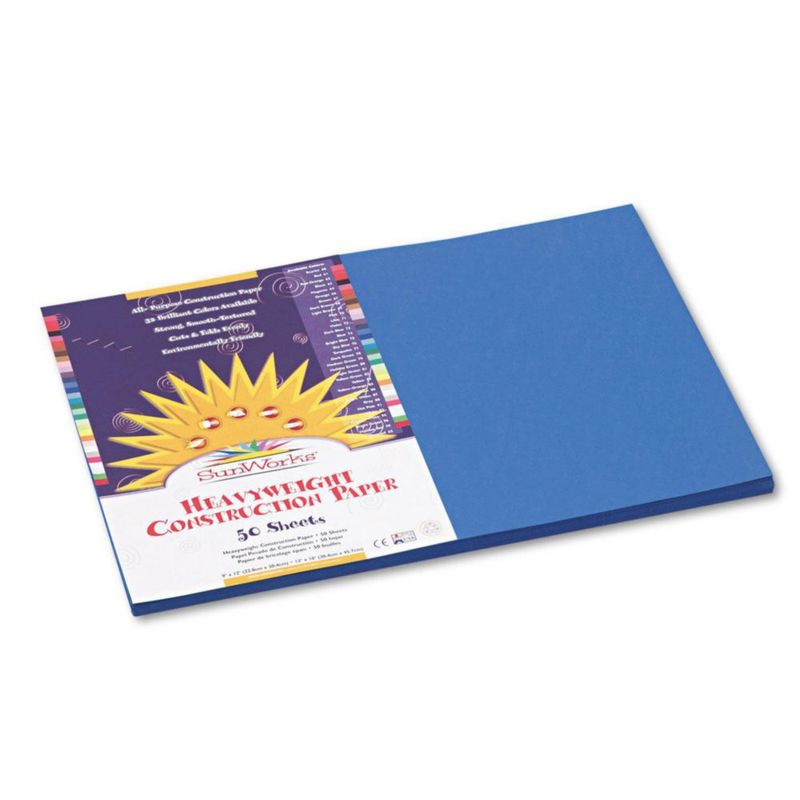 Papel de Construcción Prang 30x46 cm Azul – 50 Hojas