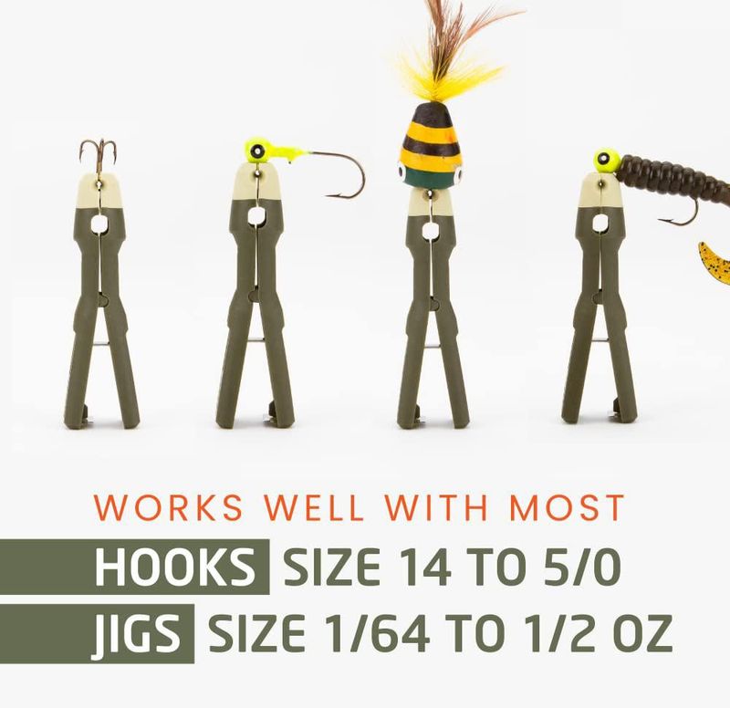 Herramienta para Nudos de Pesca TYEPRO - Juego de 2 Enhebradores de Anzuelos