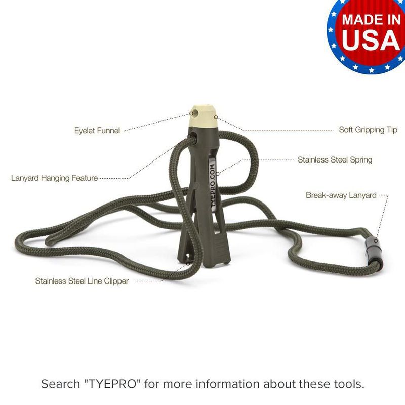 Herramienta para Nudos de Pesca TYEPRO - Juego de 2 Enhebradores de Anzuelos