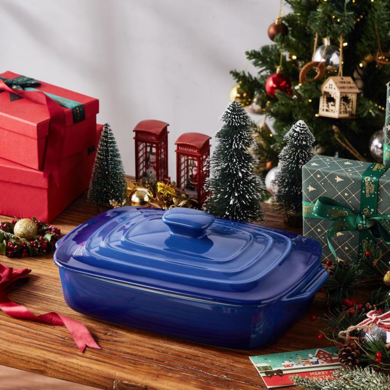 Cazuela Lareina de 38 L (4 qt) con tapa - Azul