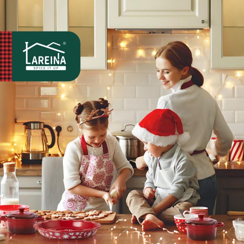 Cazuela Lareina de 38 L (4 qt) con tapa - Azul