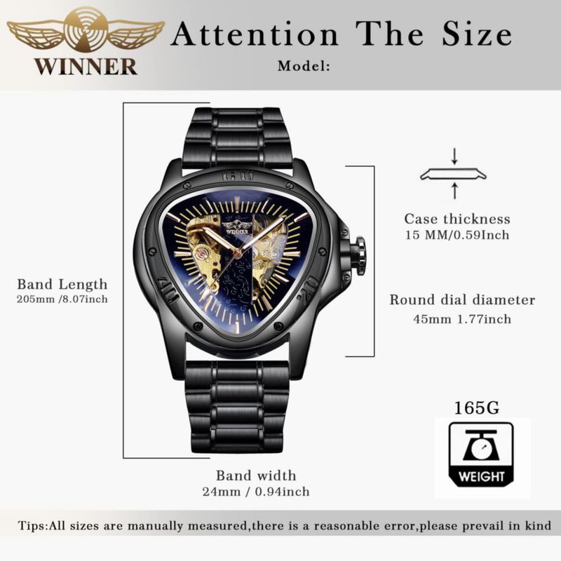 Reloj FORSINING automático con esqueleto dorado y acero inoxidable