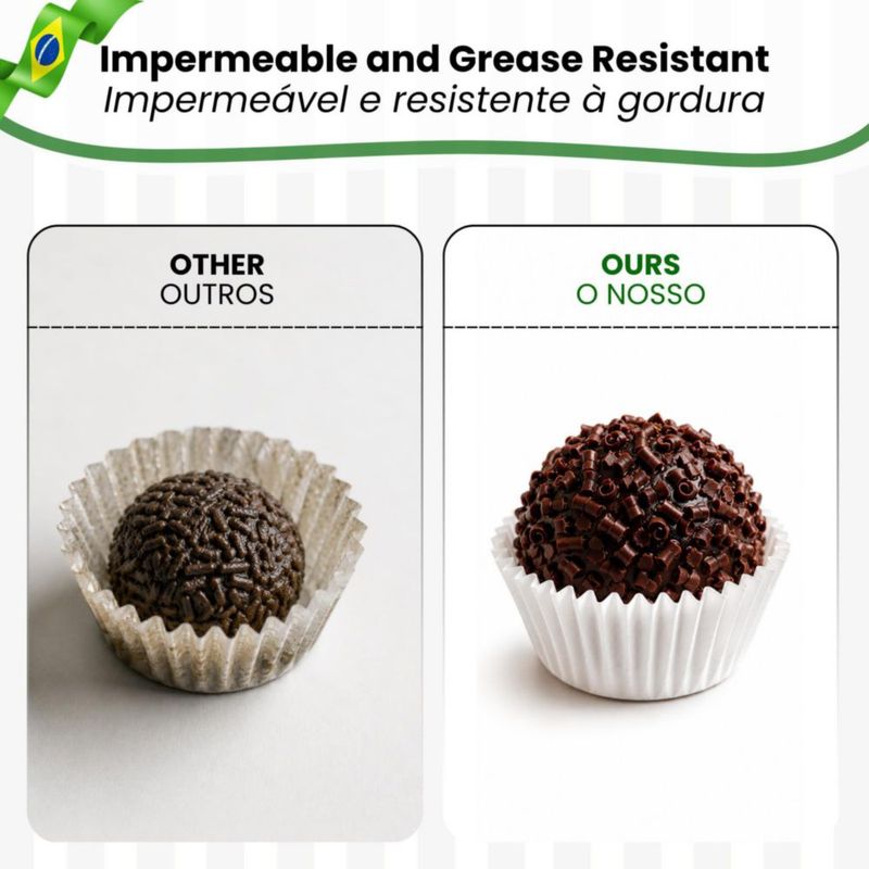 Moldes para hornear TraditionTools 1000 unidades - Formas para brigadeiro