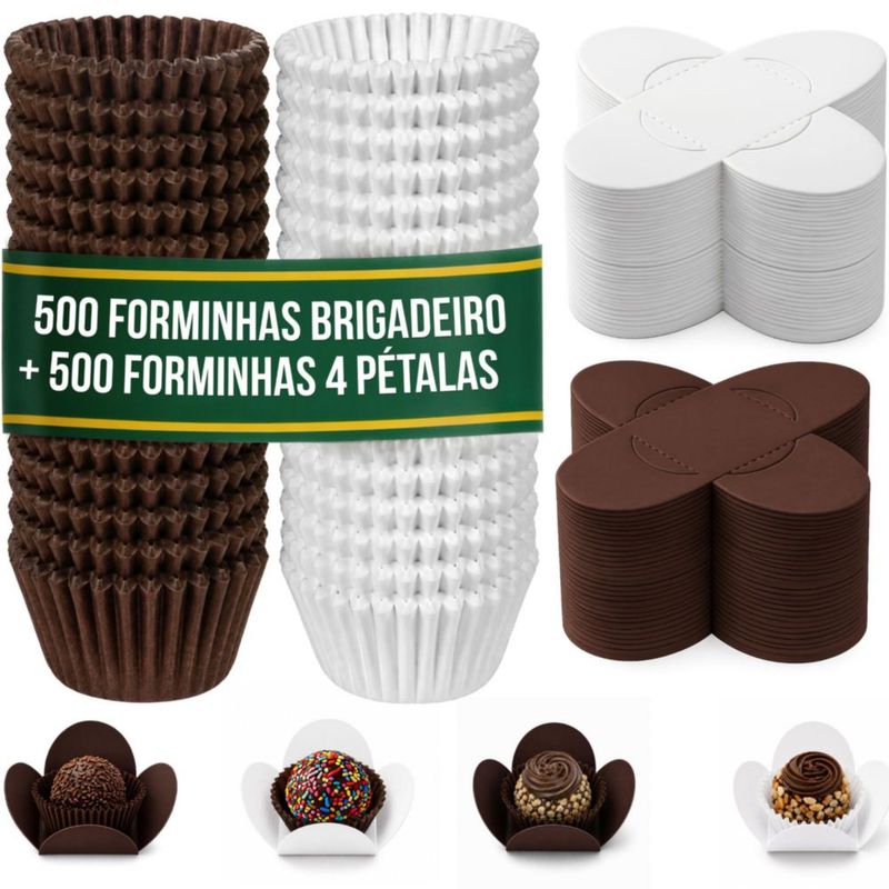 Moldes para hornear TraditionTools 1000 unidades - Formas para brigadeiro