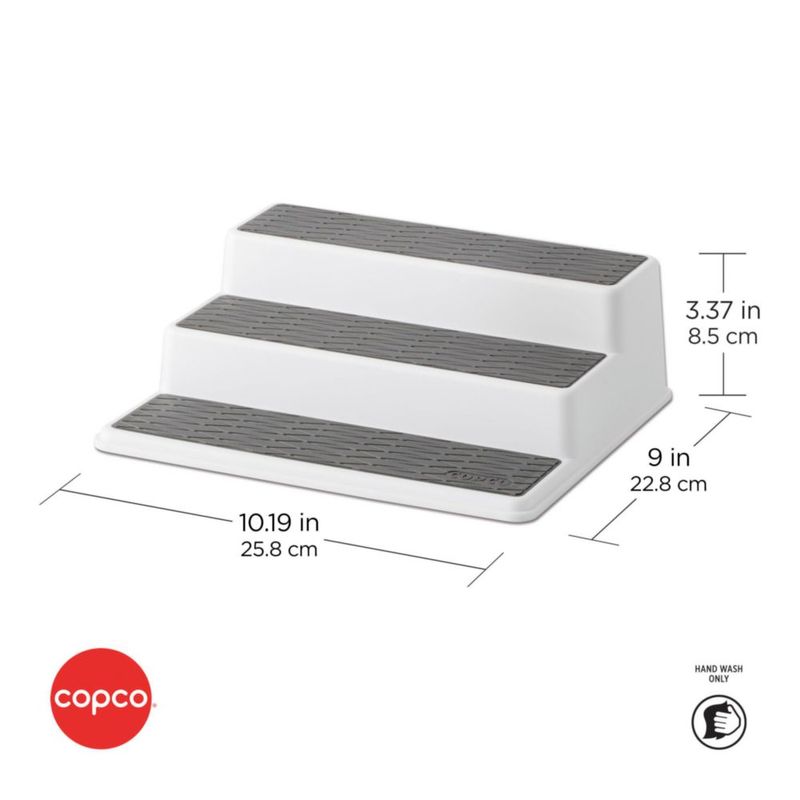 Estante para especias Copco 25 cm gris de 3 niveles – paquete de 2