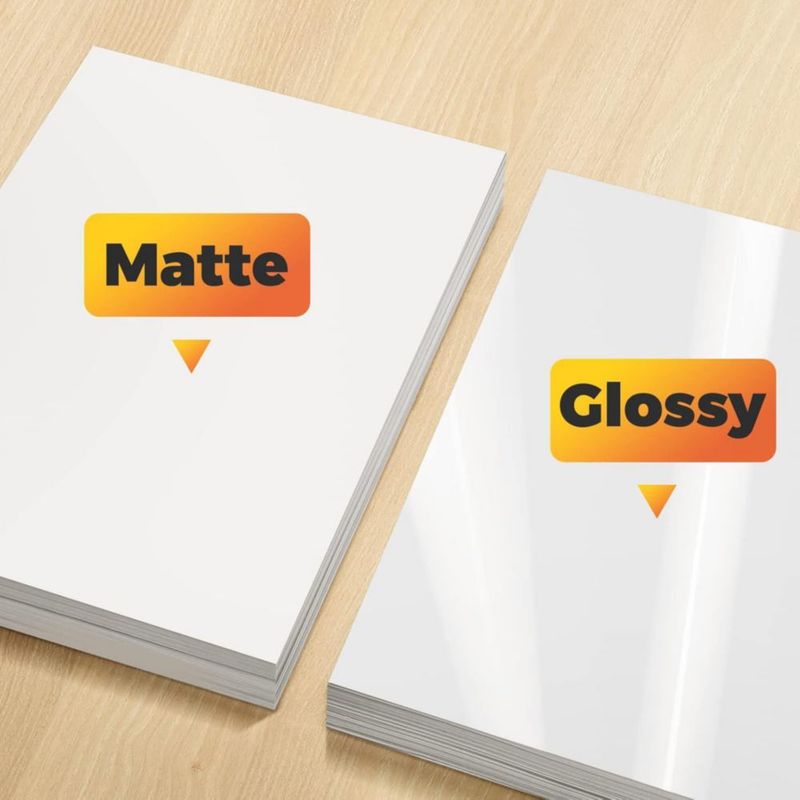 Papel adhesivo HTVRONT mate blanco – 55 hojas (21 × 28 cm)