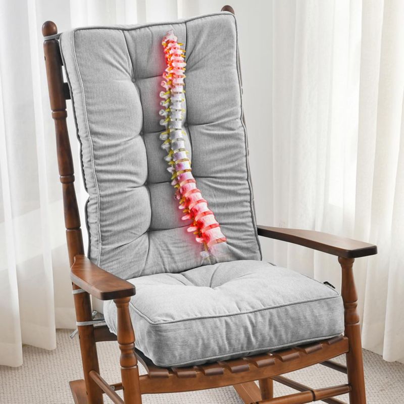 Almohadillas SUNROX para silla mecedora – juego de 2 piezas gris jaspeado