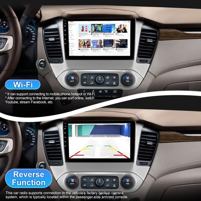 Radio de coche Solvitek 26 cm Chevy Suburban 2015‑2019