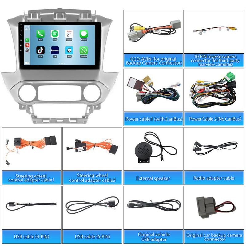 Radio de coche Solvitek 26 cm Chevy Suburban 2015‑2019