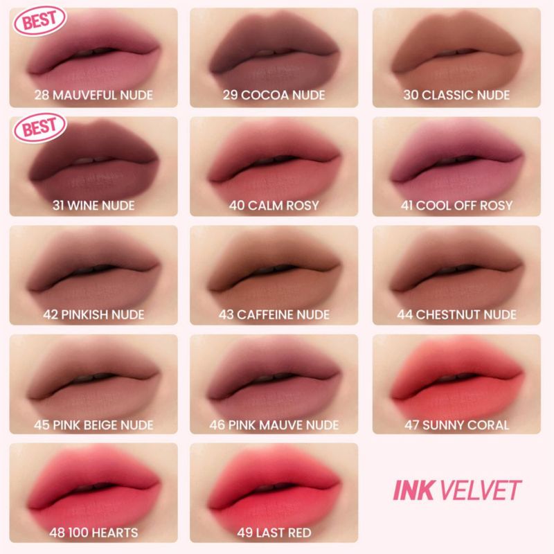Tinte Labial Peripera Ink The Velvet 027 Strawberry Nude