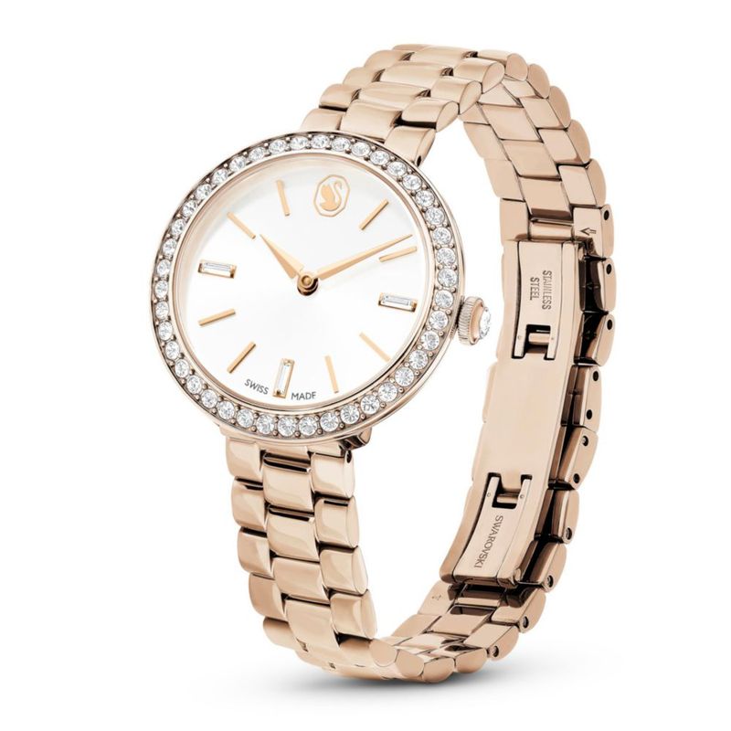 Reloj Swarovski Certa 30 mm Pulsera Metálica de Tono Dorado