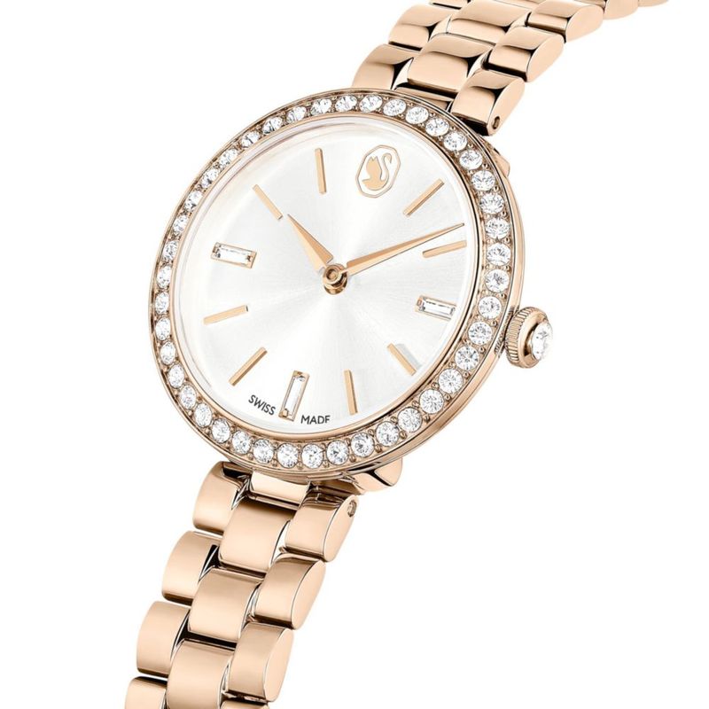 Reloj Swarovski Certa 30 mm Pulsera Metálica de Tono Dorado