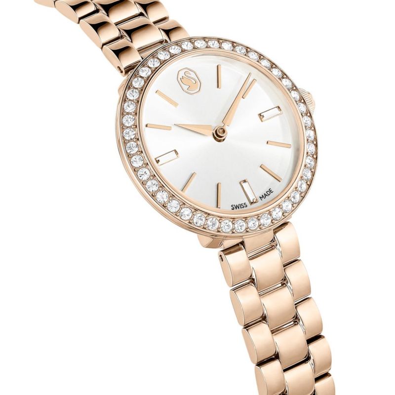 Reloj Swarovski Certa 30 mm Pulsera Metálica de Tono Dorado