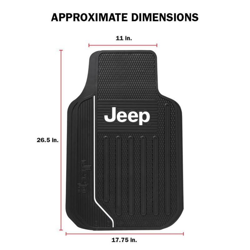 Alfombrillas Plasticolor 46 cm × 67 cm Jeep Elite 4 piezas