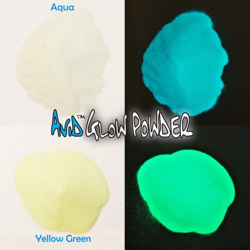 Polvo fosforescente THE AVID COLORIST 4 colores 15 g (paquete)