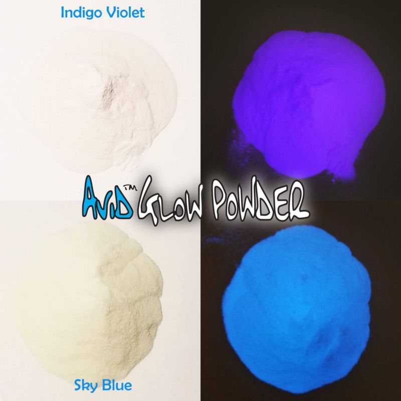 Polvo fosforescente THE AVID COLORIST 4 colores 15 g (paquete)