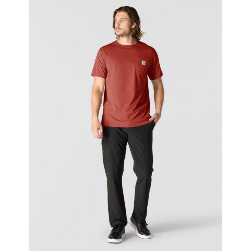 Camiseta Carhartt Roja Atómica Talla Mediana con Bolsillo