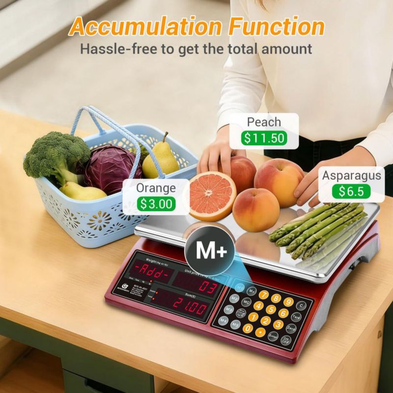 Balanza de cocina digital BROMECH 30 kg con cálculo de precios