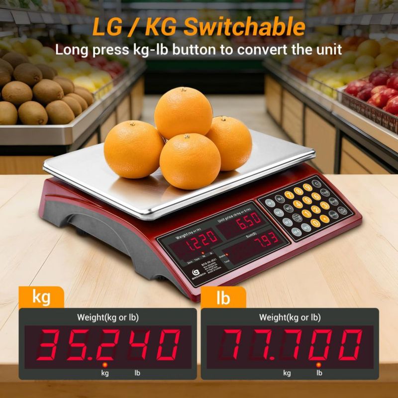 Balanza de cocina digital BROMECH 30 kg con cálculo de precios
