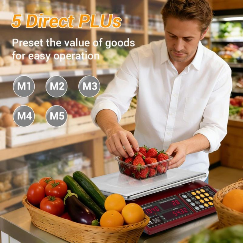 Balanza de cocina digital BROMECH 30 kg con cálculo de precios