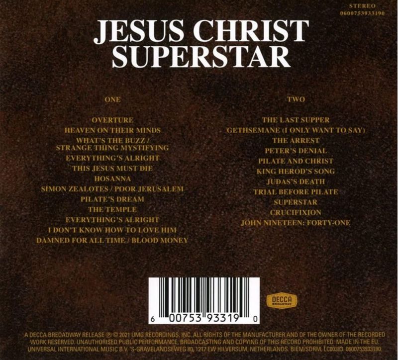 CD Verve Jesús Cristo Superstar 50.º Aniversario (2 CD)