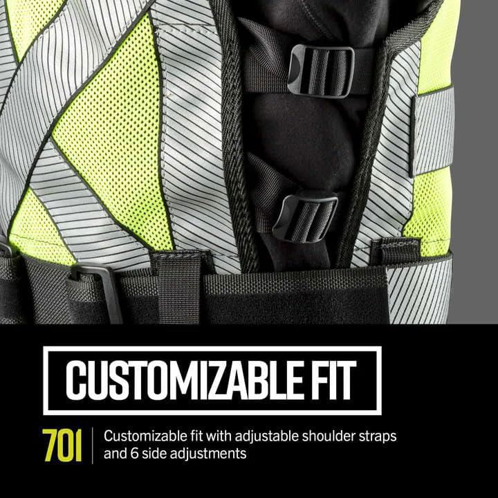 Chaleco de Herramientas Diamondback Hi-Viz 701 Amarillo X-Large