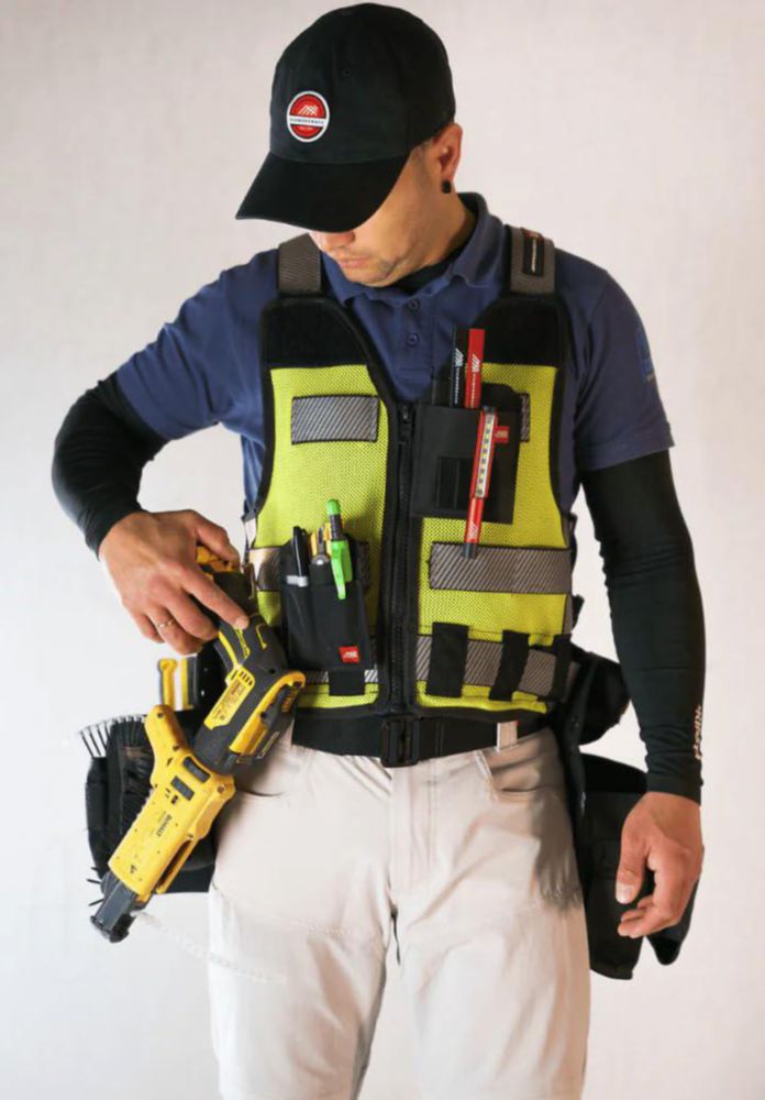 Chaleco de Herramientas Diamondback Hi-Viz 701 Amarillo X-Large