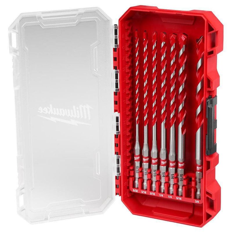 Brocas de carburo Shockwave Milwaukee – Kit de 7 piezas (15 cm)
