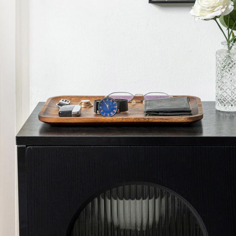 Bandeja Velinjowy 30 × 20 × 2 cm de madera de acacia – paquete de 2