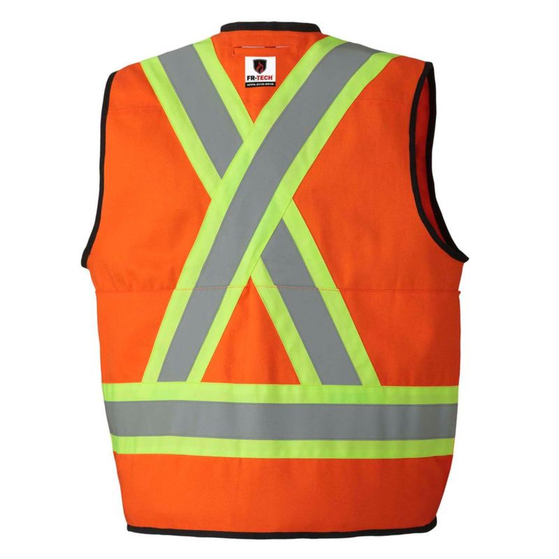 Chaleco Pioneer Hi Vis FR Naranja Brillante con Bolsillos
