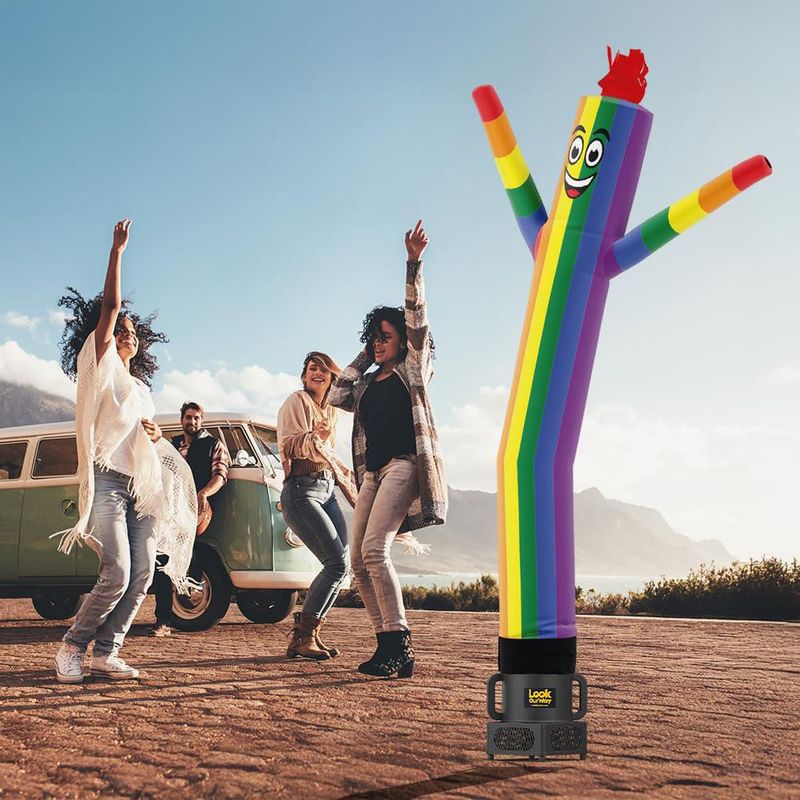 Inflable Danza de Aire LookOurWay 213 cm Arcoíris con Soplador 115 V