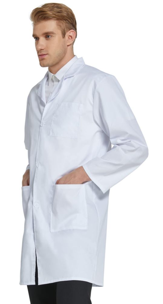 Bata de Laboratorio VOGRYE Talla S - 3 Bolsillos y Botones Frontales