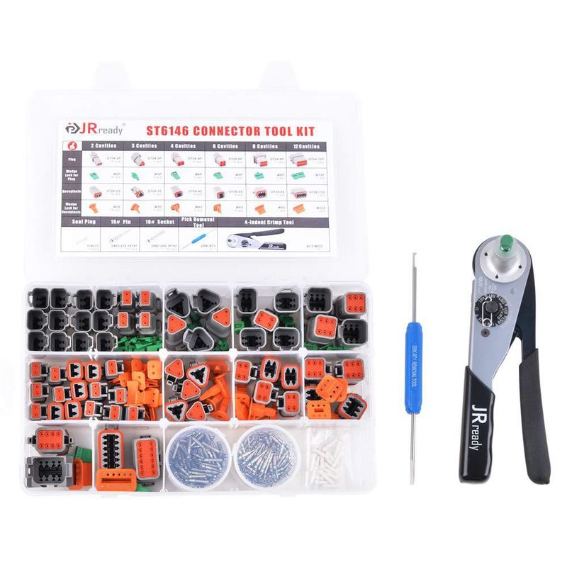 Kit de Conectores DT JRready 2-12 Pines + Crimpadora