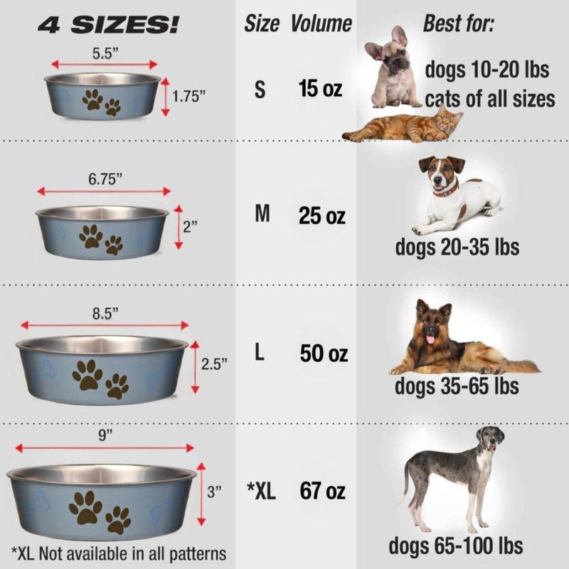 Tazón para Perro Loving Pets 23 cm Color Arándano Extra Grande