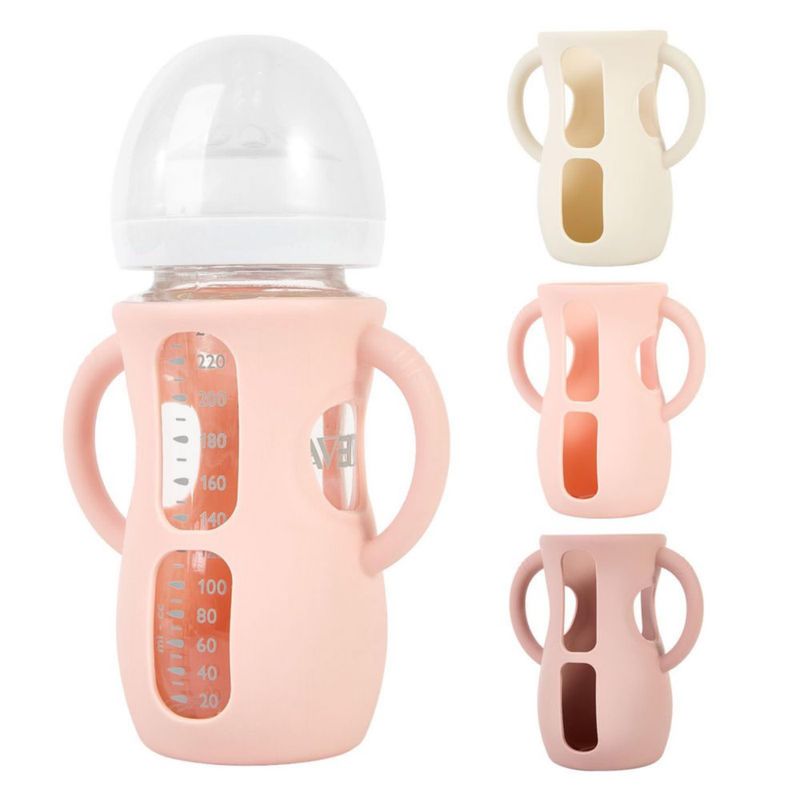 Funda de silicona MINMUNJIU 240 ml (Pack de 3) para biberones de vidrio Philips Avent