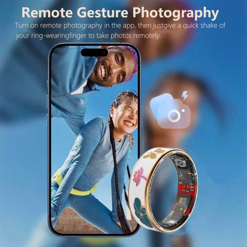 Anillo Inteligente TESKKR para Mujer - Tracker de Fitness 4‑5 g IP68