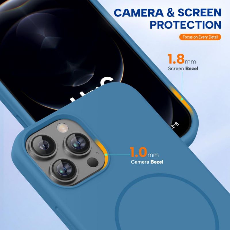 Funda Miracase para iPhone 12 Pro Max – Azul Capri