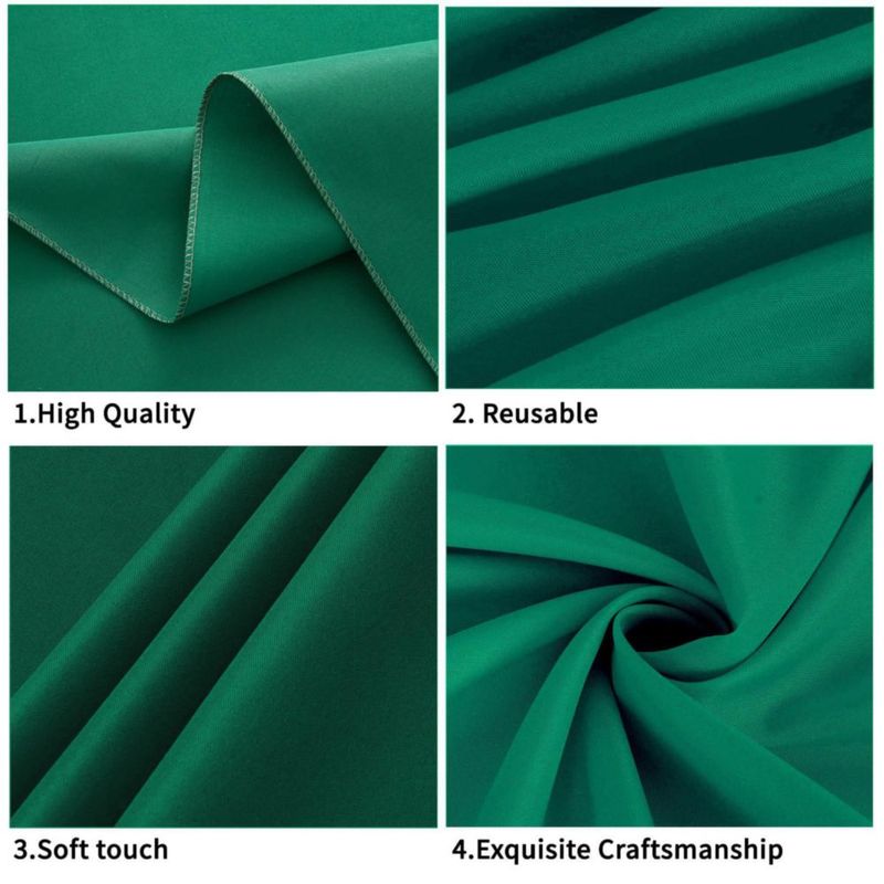 Mantel redondo de poliéster FINDYOU 152 cm – Pack de 6