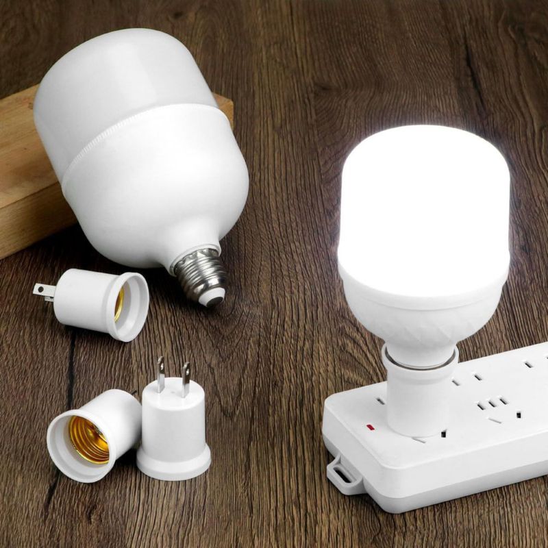 Adaptador de casquillo de luz QWORK 8 unidades 660W 125V E26/E27