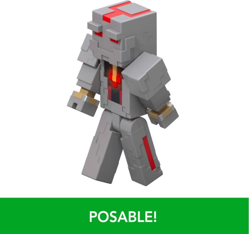 Figura de acción Mattel Minecraft Serie Redstone Cargada