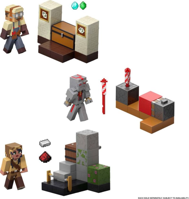 Figura de acción Mattel Minecraft Serie Redstone Cargada