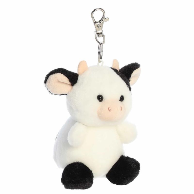 Figura de peluche Aurora Sweetie Cow de 10 cm con clip