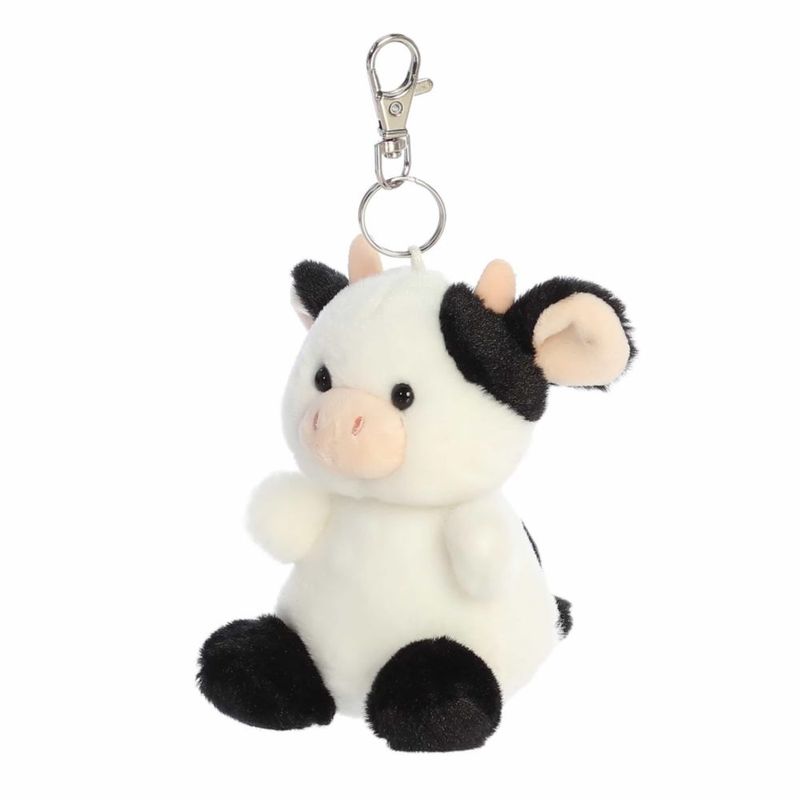 Figura de peluche Aurora Sweetie Cow de 10 cm con clip