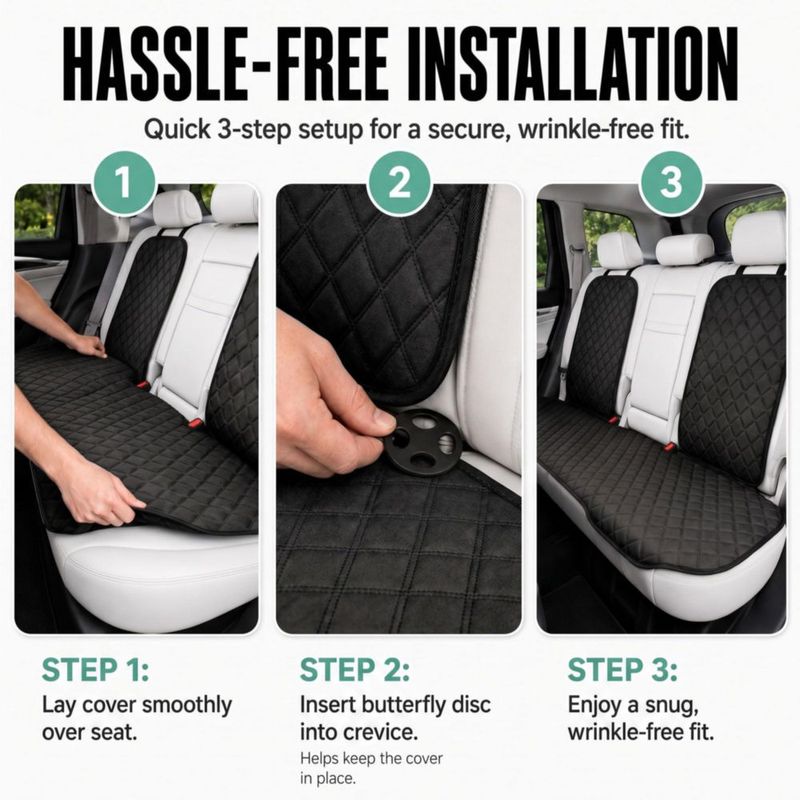 Cojín para Asiento de Coche FH Group Ajuste Universal Negro
