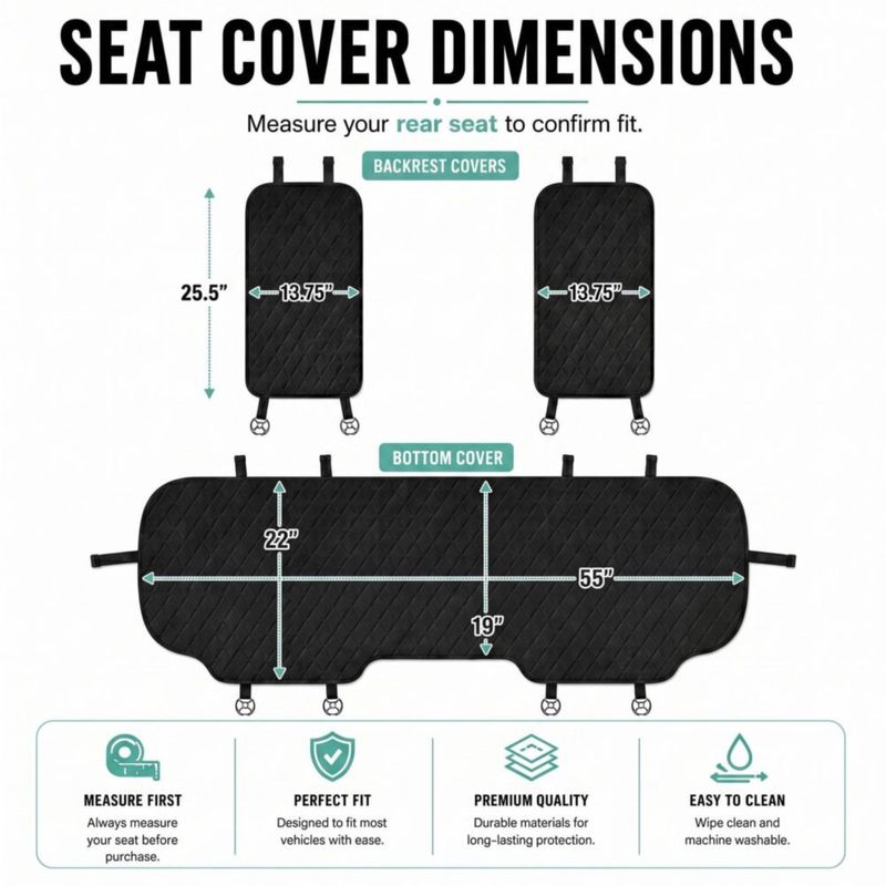 Cojín para Asiento de Coche FH Group Ajuste Universal Negro