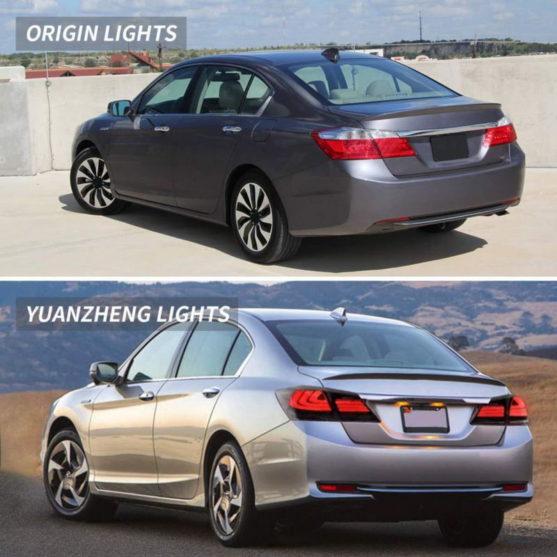 Luces traseras LED ahumadas YUANZHENG para Honda Accord 2013‑2015