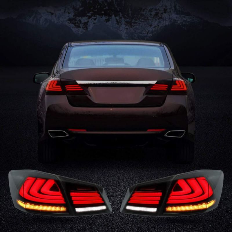 Luces traseras LED ahumadas YUANZHENG para Honda Accord 2013‑2015