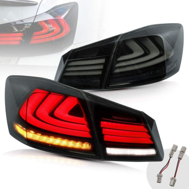 Luces traseras LED ahumadas YUANZHENG para Honda Accord 2013‑2015